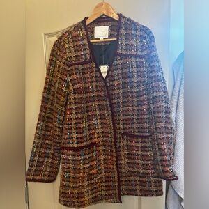 Anthropologie tweed coat